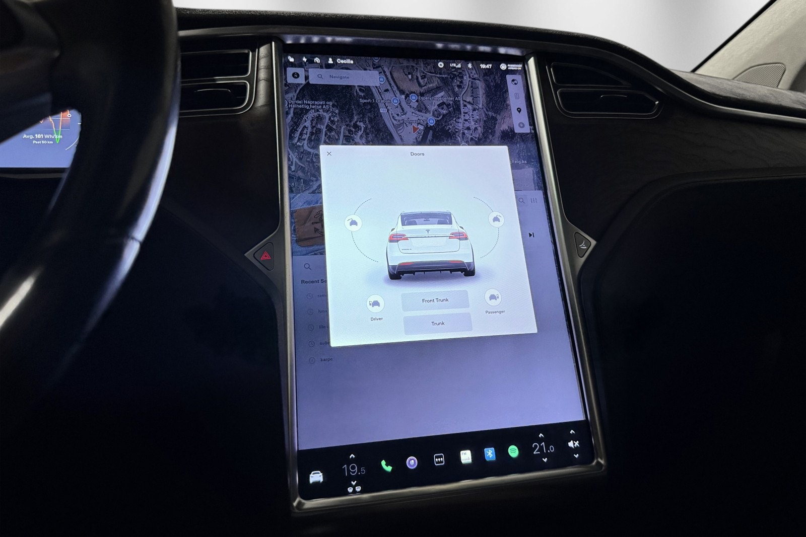 Tesla Model X 100D, 423hp, 2017