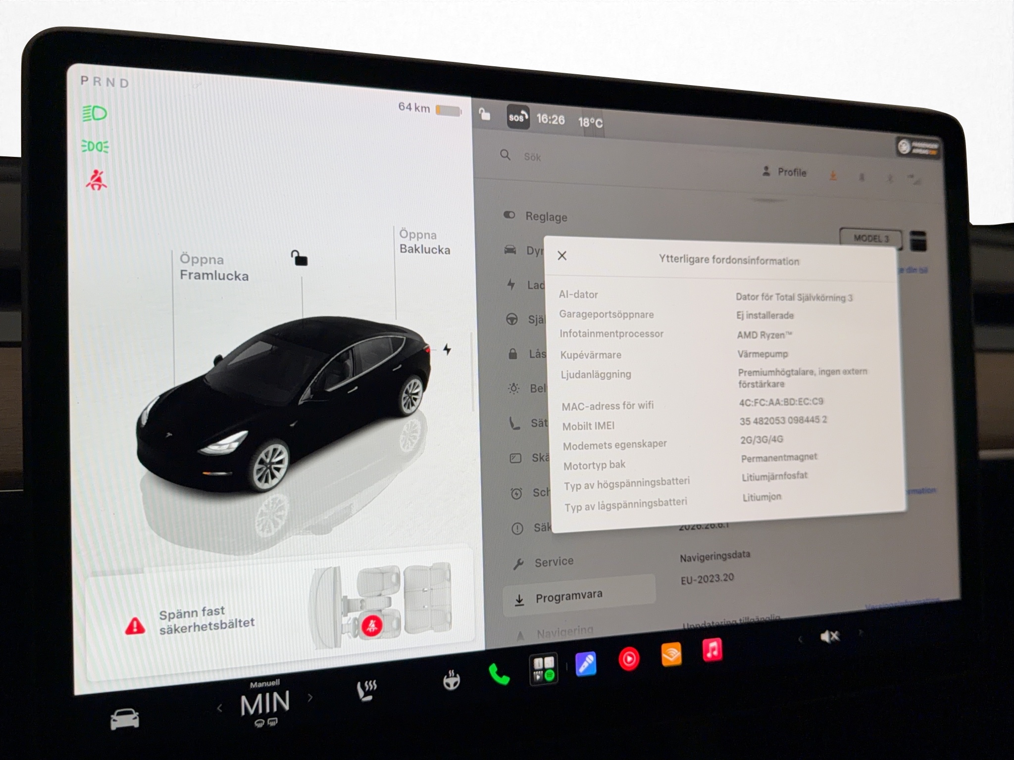 Tesla Model 3 Standard Range, 283ps, 2023