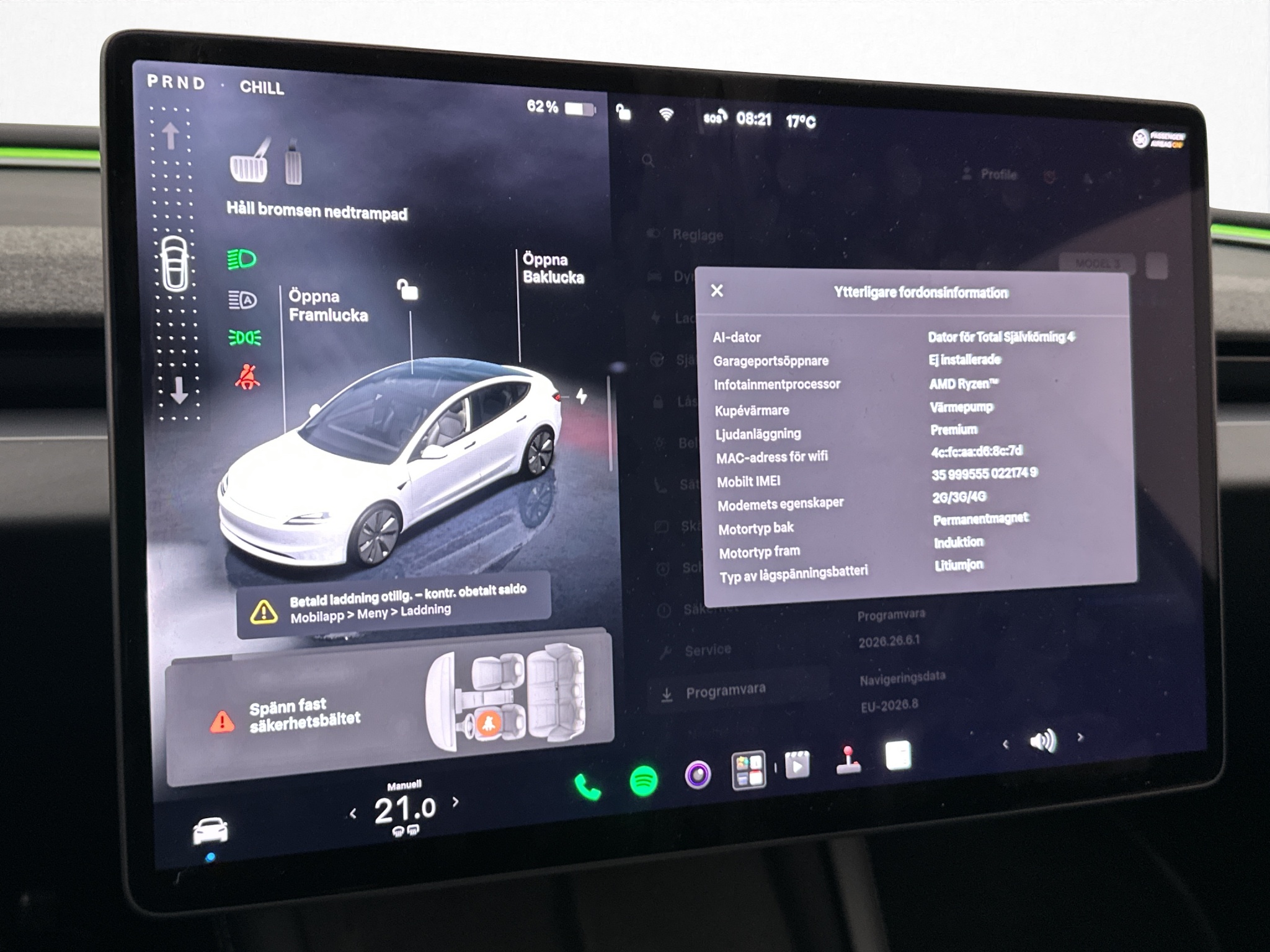 Tesla Model 3 Long Range AWD, 498ps, 2024