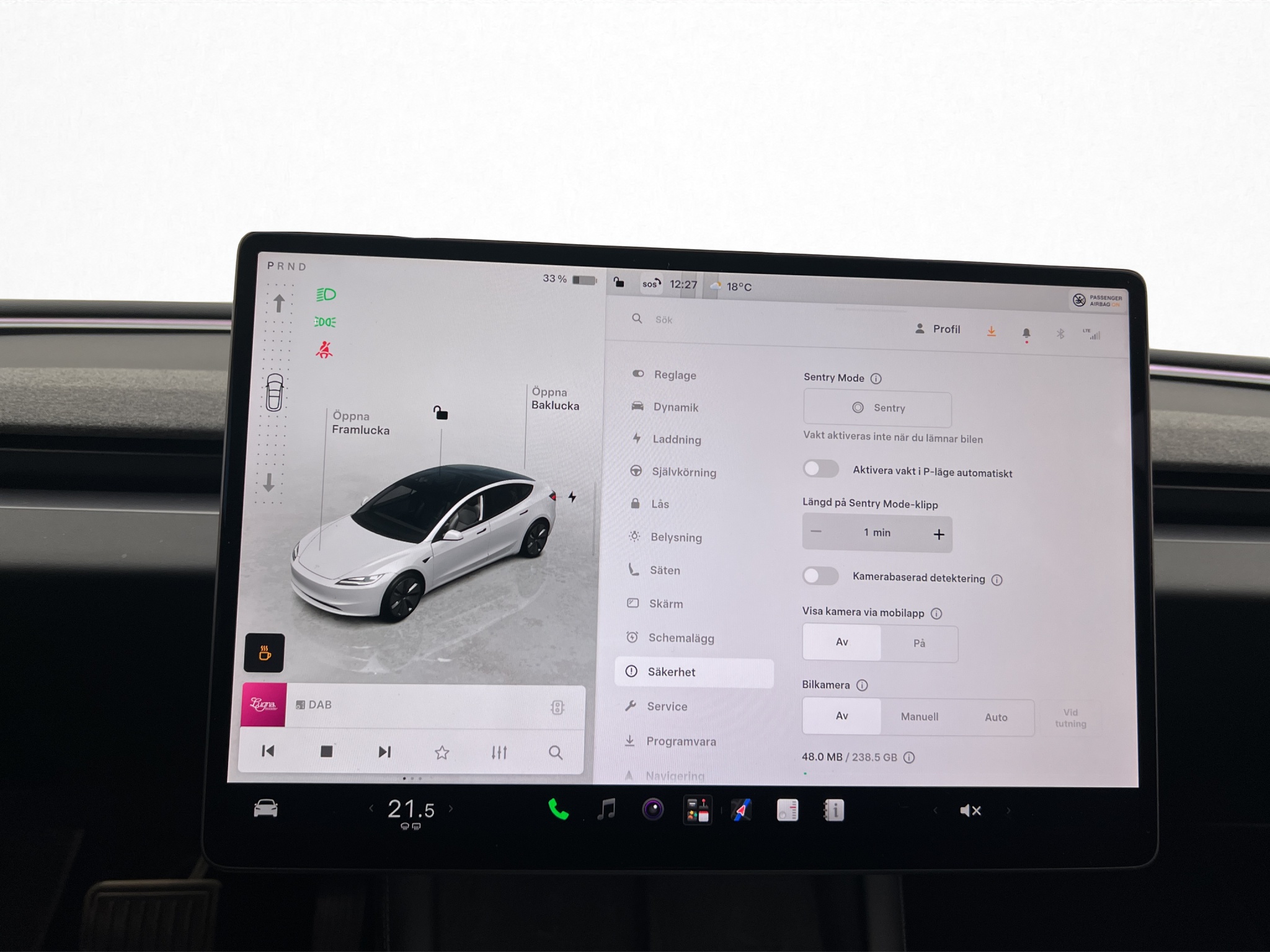 Tesla Model 3 Standard Range, 283hk, 2024