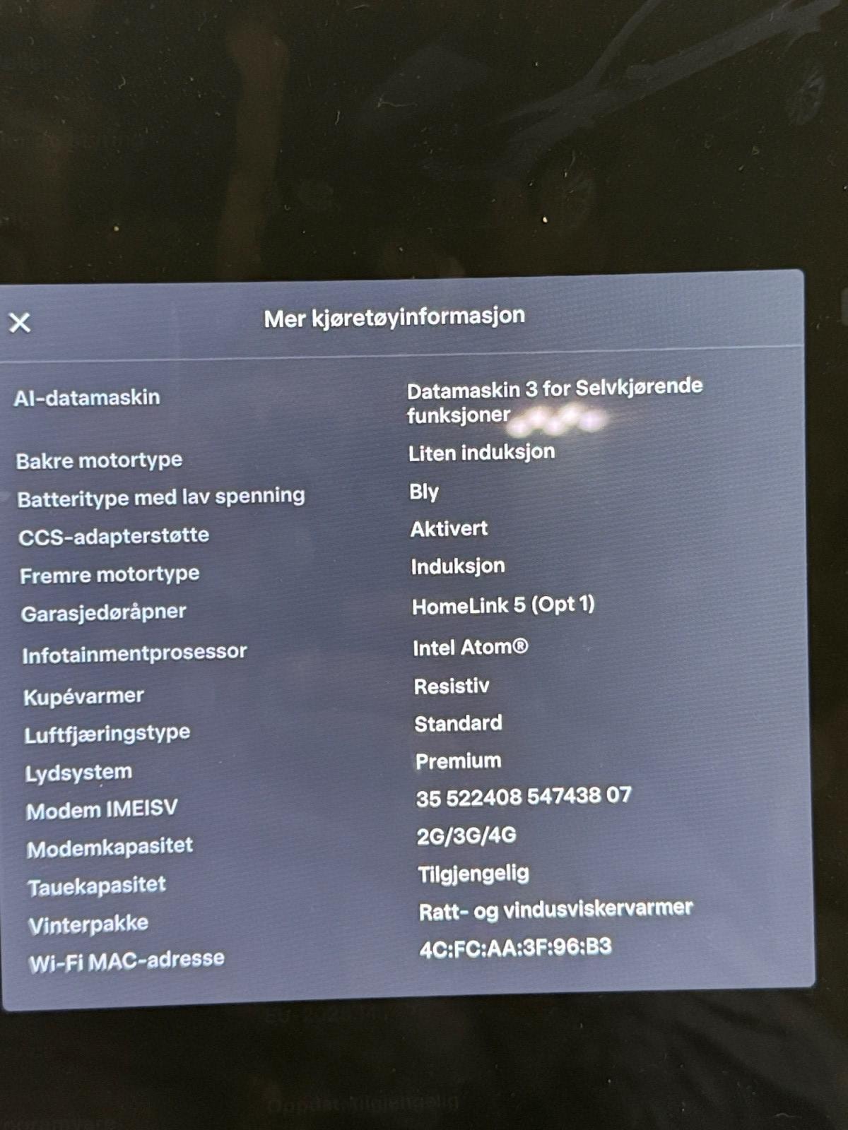 Tesla Model X 100D, 423hp, 2017