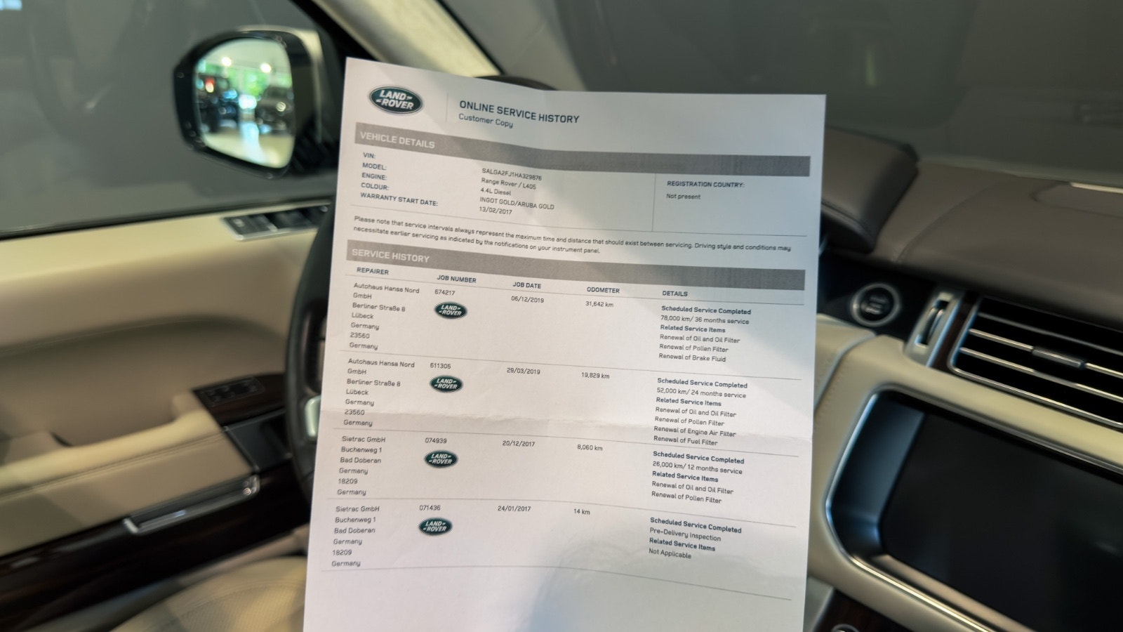 Land Rover Range Rover 4.4 SDV8 4WD Automatisk, 8-trinn, 340hk, 2017