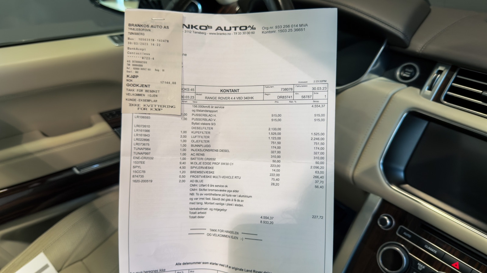 Land Rover Range Rover 4.4 SDV8 4WD Automatisk, 8-trinn, 340hk, 2017