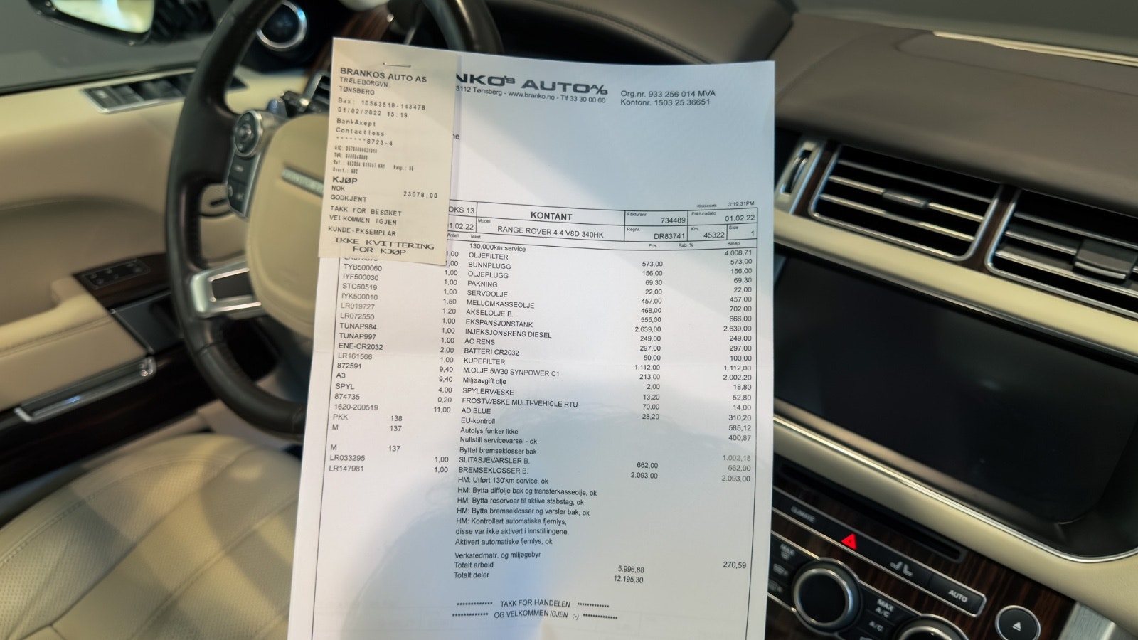 Land Rover Range Rover 4.4 SDV8 4WD Automatisk, 8-trinn, 340hk, 2017