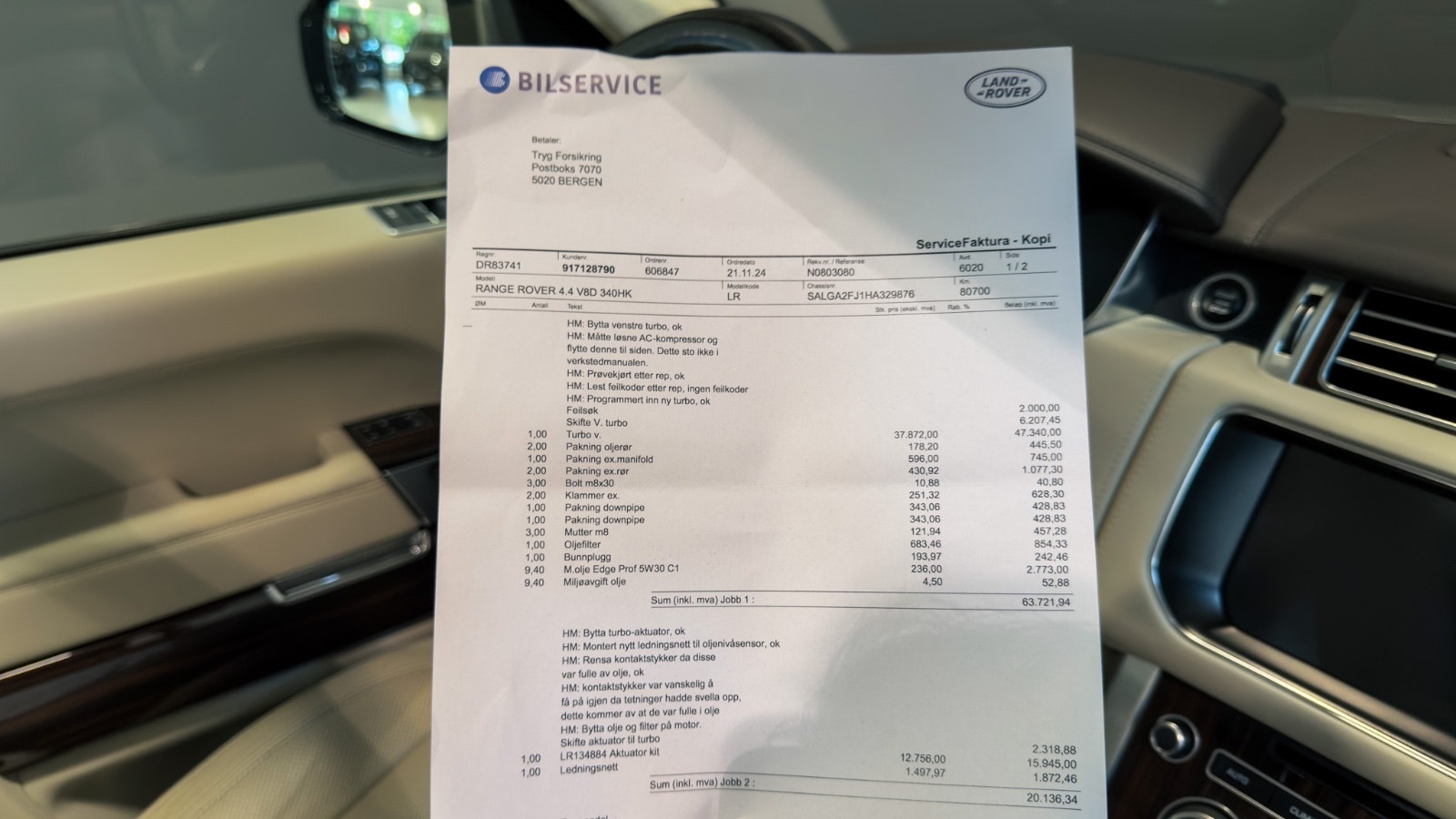Land Rover Range Rover 4.4 SDV8 4WD Automatisk, 8-trinn, 340hk, 2017