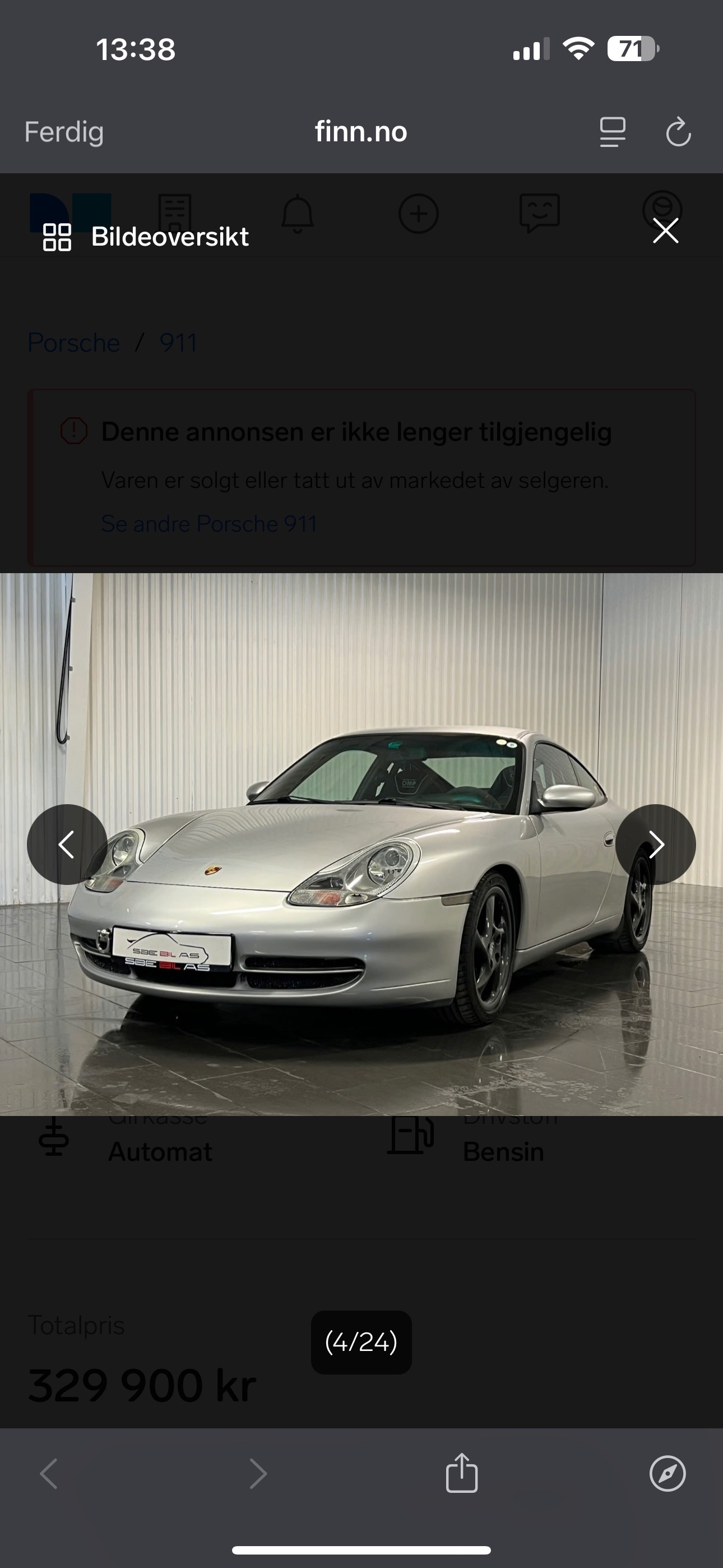 Porsche 911 Carrera TipTronic S, 300hp, 2000