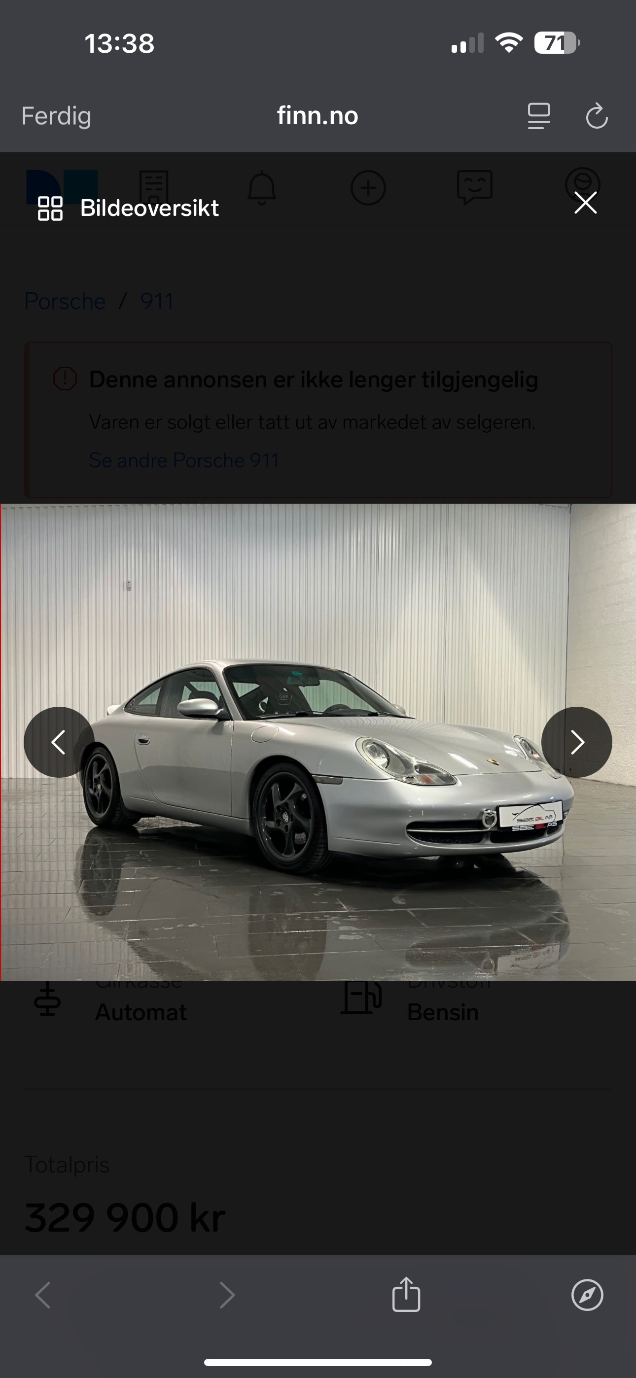 Porsche 911 Carrera TipTronic S, 300hp, 2000