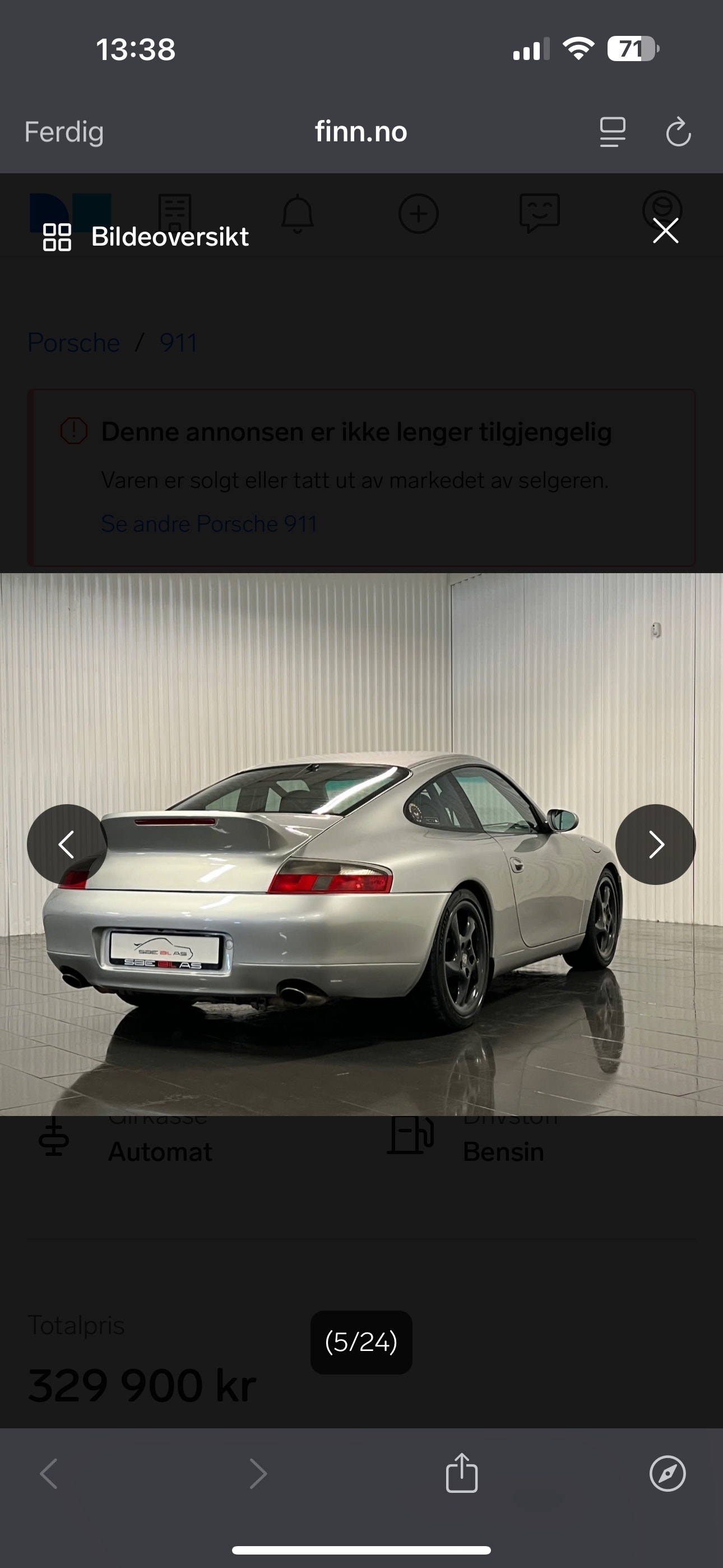 Porsche 911 Carrera TipTronic S, 300hp, 2000