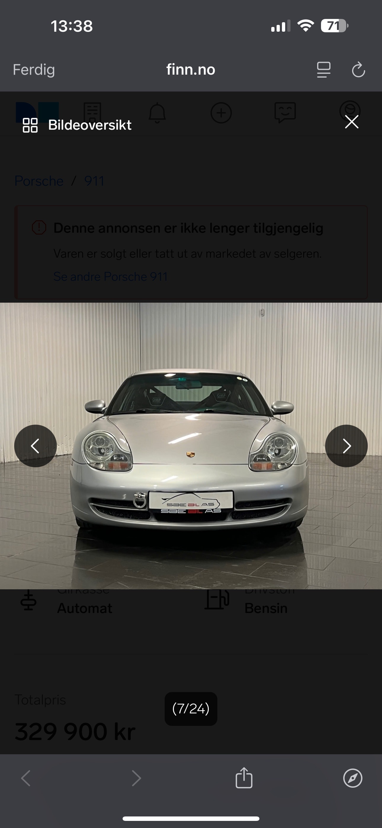 Porsche 911 Carrera TipTronic S, 300hp, 2000