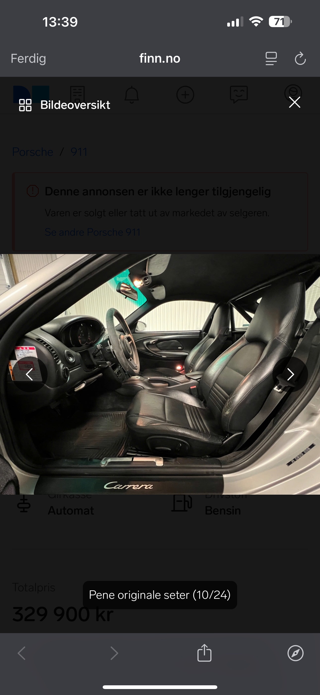Porsche 911 Carrera TipTronic S, 300hp, 2000