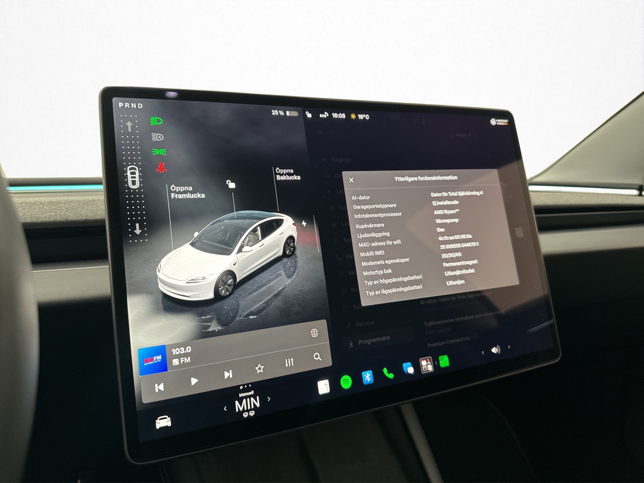 Tesla Model 3 Standard Range, 283hp, 2024