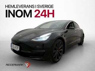 Tesla Model 3 Performance 513hk AWD Pano Kamera Skinn AP