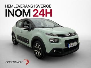 Citroën C3 1.2 82hk 2 Brukare CarPlay Sensorer Lane Assist