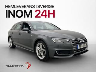 Audi A4 Avant 2.0 TDI Q 190hk S-Line Värmare P-Sensorer Drag