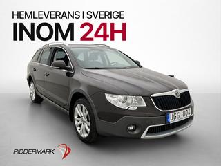 Škoda Superb 2.0 TDI 4x4 Elegance Pano Värm Dragkrok Skinn