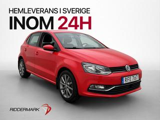 Volkswagen Polo TSI 90hk P-Sensorer Bluetooth Farthållare