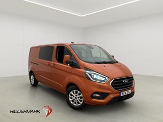 Ford Transit Custom CrewVan L2 Värm Drag Kamera CARPLAY Moms