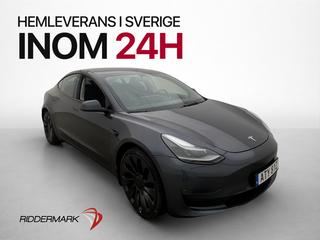 Tesla Model 3 Performance Rattvärme Kamera Svensksåld
