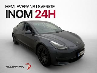 Tesla Model 3 Performance Autopilot Värmepump Rattvärme MOMS