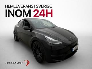 Tesla Model Y Performance AWD Dragkrok Svensksåld Panorama