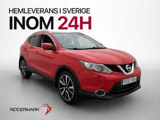Nissan Qashqai 1.2 DIG-T Tekna Pano 360° Drag Halvskinn