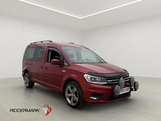 Volkswagen Caddy Maxi Life 4M Värmare Dragkrok Kamera 7-Sits