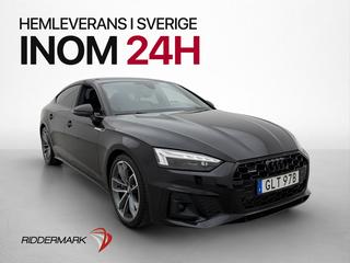 Audi A5 Sportback 45 TFSI Q 265hk S-Line Cockpit Kamera