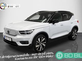Volvo XC40 Recharge Pro H/K Panorama Dragkrok Backkamera - BD Bil