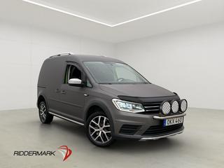 Volkswagen Caddy Alltrack 4M Värmare PDC Drag 2xDörr CARPLAY