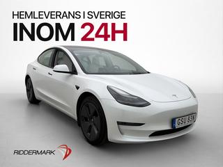 Tesla Model 3 Long Range AWD Ljus-Interiör Panorama MOMS