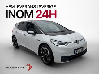 Volkswagen ID.3 Pro Performance 204hk Värmare Kamera CarPlay