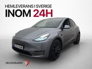 Tesla Model Y Performance AP Värmepump Drag Moms Quicksilver