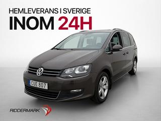 Volkswagen Sharan 2.0 TDI 4M 7-Sits Värmare Pano Drag Kamera