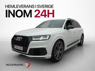 Audi SQ7 4.0 TDI V8 Q 7-Sits Pano BOSE Luft Drag Värmare