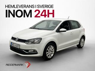 Volkswagen Polo 1.2 TSI 90hk Farthållare Sensorer En-Brukare