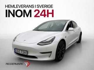 Tesla Model 3 Performance 510hk Autopilot Pano Kamera Läder