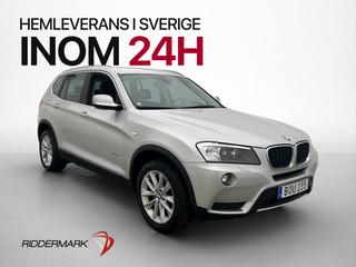 BMW X3 xDrive20d 184hk Drag P-sensorer Navi Farthållare