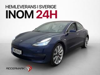 Tesla Model 3 Performance AWD Svenksåld Ljus-interiör Pano