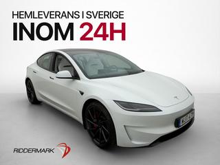 Tesla Model 3 Performance AWD Pano Ljus-Interiör Svensksåld