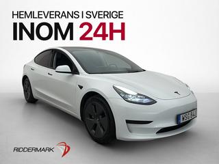 Tesla Model 3 Standard Range Värmepump Rattvärme Pano Navi