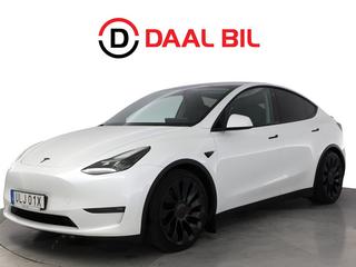 Tesla Model Y PERFORMANCE AWD 534HK PANORAMA PREMIUM P-VÄRM DRAG NFC – DAAL Bil