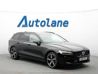 Volvo V60 Recharge T8 AWD Plus Dark, B-kamera, Skinn, Drag 456hk