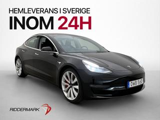 Tesla Model 3 Performance AWD 513hk Pano Navi Kamera Skinn