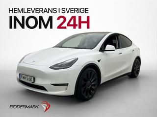 Tesla Model Y Performance Pano Kamera Värmepump Drag MOMS