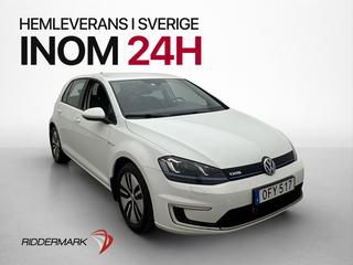 Volkswagen E-Golf Adaptiv-Fart CarPlay Navi Svensksåld