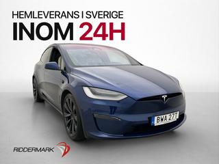 Tesla Model X 6-Sits Yoke Luftfjädring Svensksåld Drag MOMS
